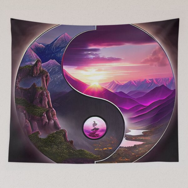 Item preview, Purple Mountain Balance designed and sold by OccultDreams.
