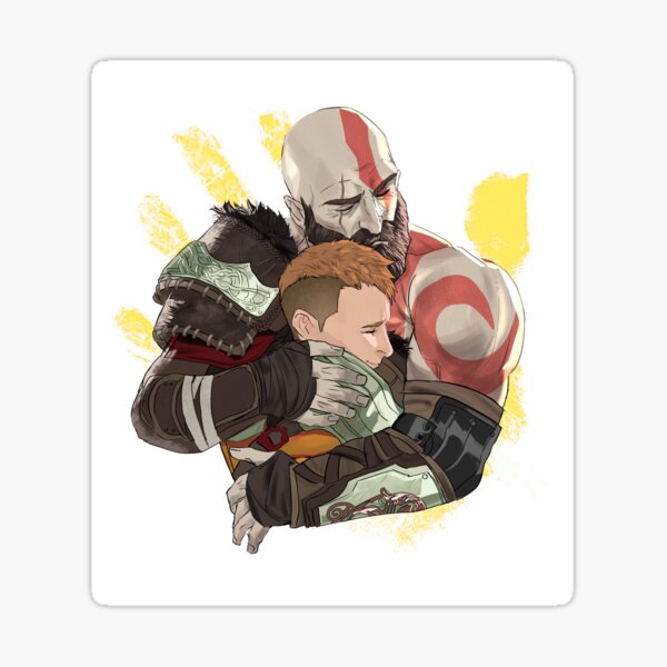 Vista previa del artículo con la obra «God of War: Ragnarok [ABRAZAR]», diseñado y vendido por RainStrive.