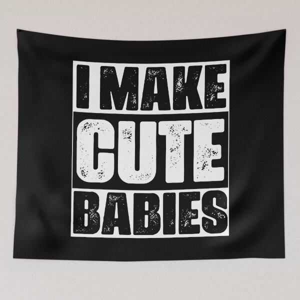 Item preview, I Make Cute Babies Vintage Design For New Dad Expecting Baby - Funny Baby Announcement Retro designed and sold by naworas.