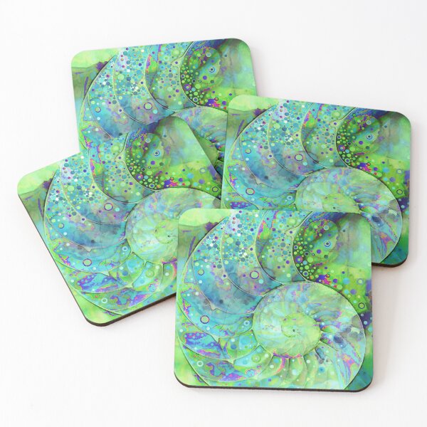 Item preview, Enchanted Nautilus Seashell Beach Art by Sharon Cummings designed and sold by Sharon Cummings Art.