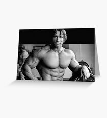ARNOLD SCHWARZENEGGER Greeting Card