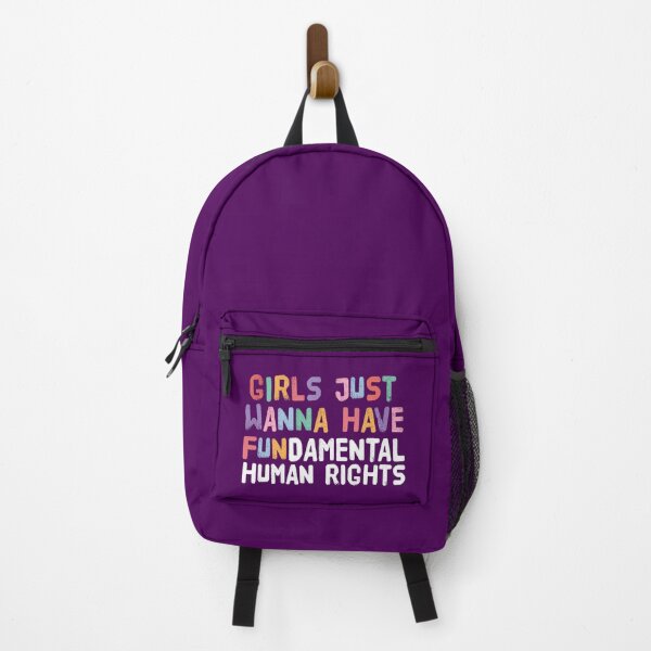 Item preview, Girls Just Wanna Have Fundamental Human Rights, Purple designed and sold by sweetbelle.