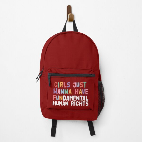 Item preview, Girls Just Wanna Have Fundamental Human Rights, Red designed and sold by sweetbelle.