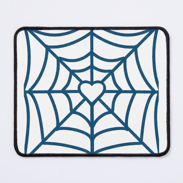 Item preview, Spider web heart blue designed and sold by DoubleKDesigns.