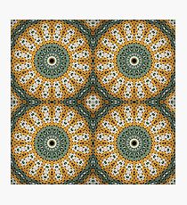 Grandma's knitted squares. Photographic Print