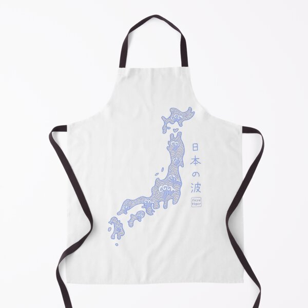 Item preview, Hand Drawn Map of Japan 'Waves of Japan' designed and sold by FuyuTiger.