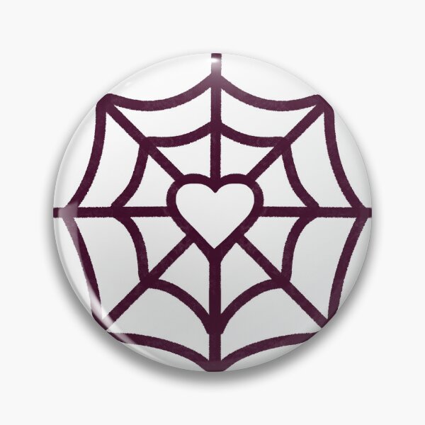 Item preview, Spider web heart maroon  designed and sold by DoubleKDesigns.