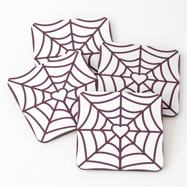Item preview, Spider web heart maroon  designed and sold by DoubleKDesigns.