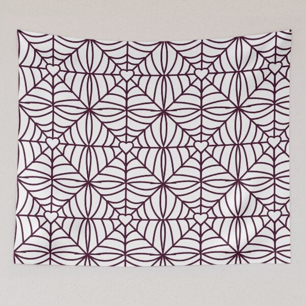 Item preview, Spider web heart maroon  designed and sold by DoubleKDesigns.