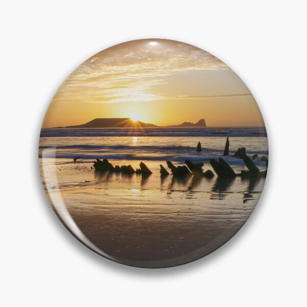 Item preview, Sunset over Worms Head and the Helvetia designed and sold by Leighton Collins.