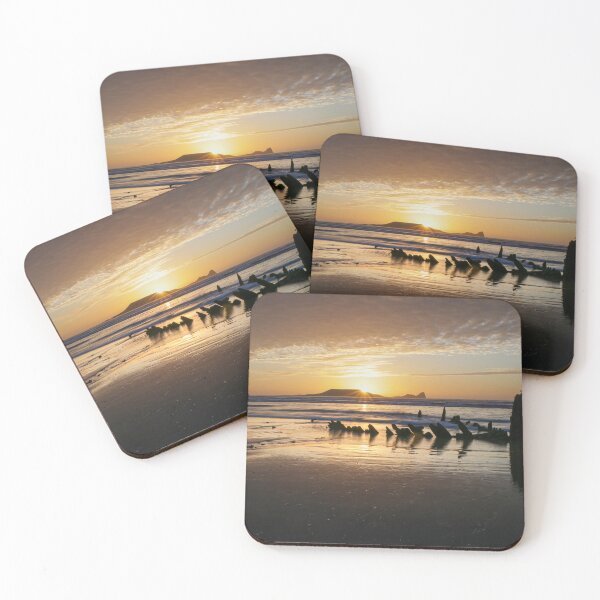 Item preview, Sunset over Worms Head and the Helvetia designed and sold by Leighton Collins.