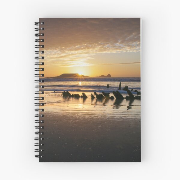 Item preview, Sunset over Worms Head and the Helvetia designed and sold by Leighton Collins.