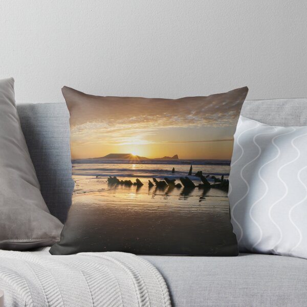 Item preview, Sunset over Worms Head and the Helvetia designed and sold by Leighton Collins.