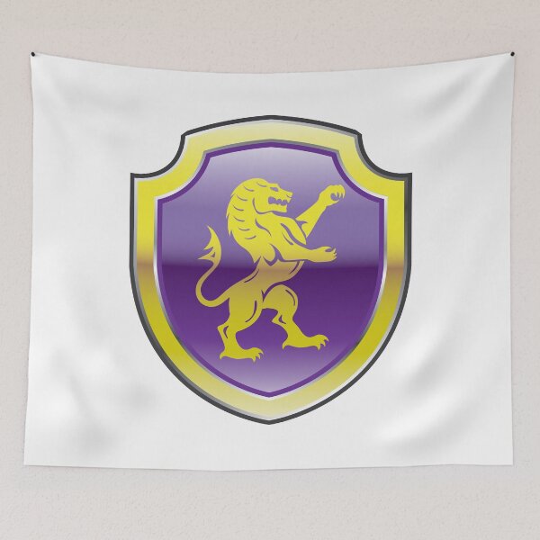 Item preview, Lion Royal Beast purple shield designed and sold by vectorworks51.