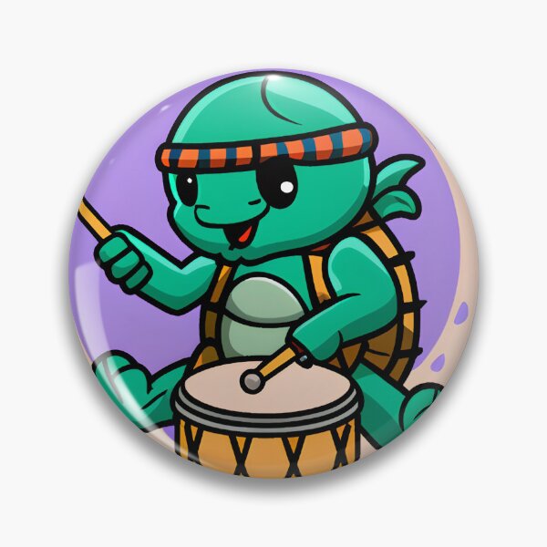 Item preview, Turtle Playing Drums designed and sold by Leonardo Palumbo.
