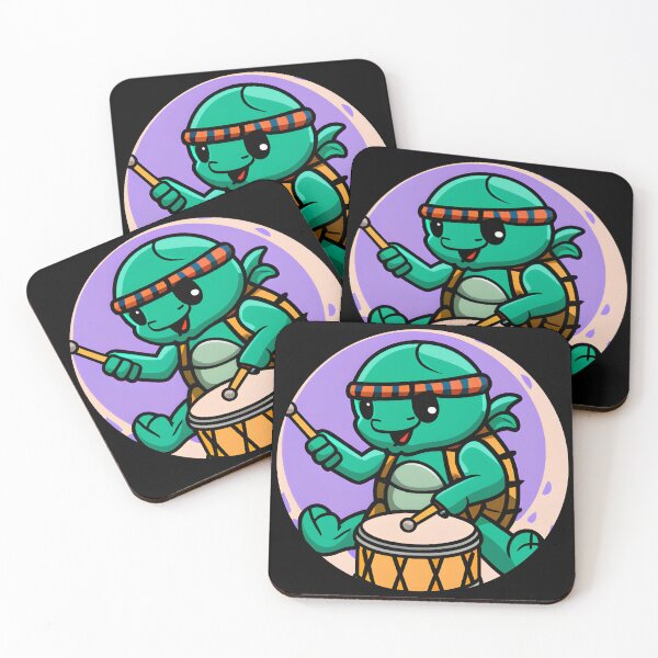 Item preview, Turtle Playing Drums designed and sold by Leonardo Palumbo.