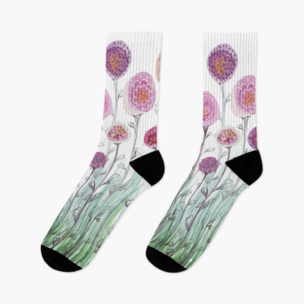 Item preview, Abstract flower garden Watercolor artwork designed and sold by Wolshebnaja.