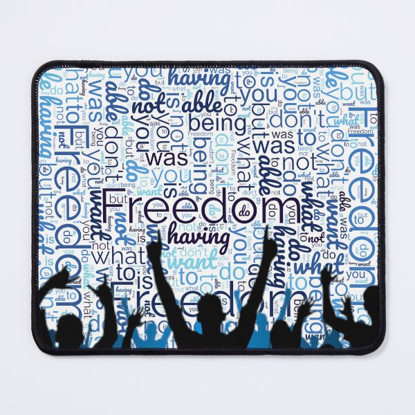 Item preview, FREEDOM – TextART artwork by Jo Willem ART for the living room, hallway, office, home office, bedroom, youth room, strong words designed and sold by JoWillem.
