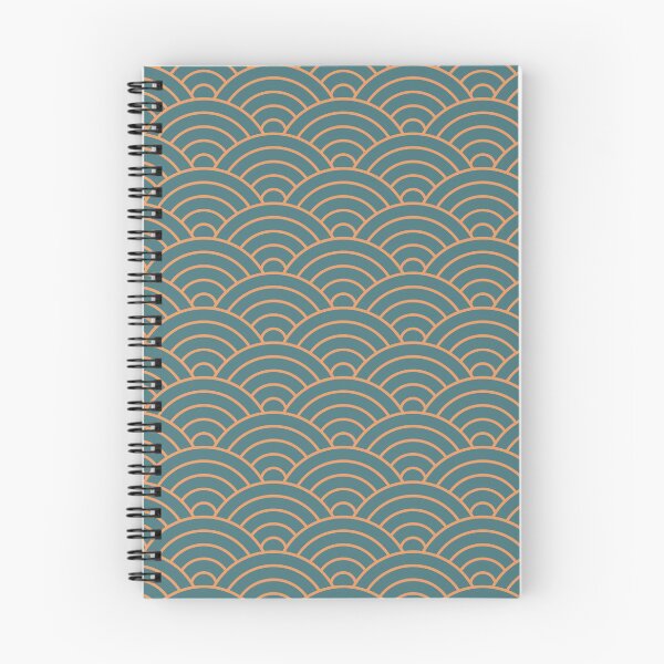 Item preview, Seigaiha waves pattern - teal blue color designed and sold by BattaAnastasia.