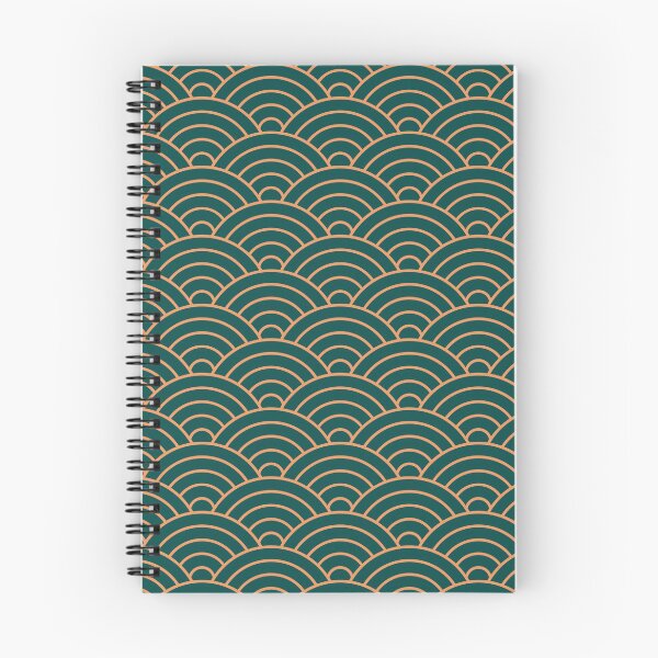 Item preview, Seigaiha waves pattern - teal green color designed and sold by BattaAnastasia.