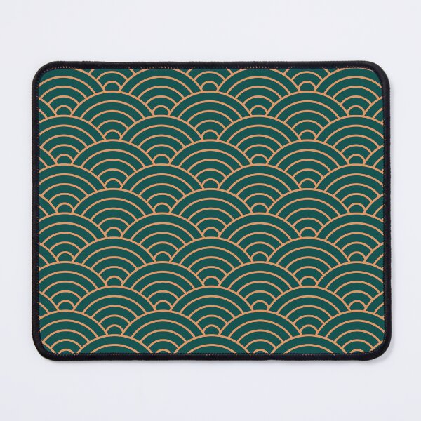 Item preview, Seigaiha waves pattern - teal green color designed and sold by BattaAnastasia.