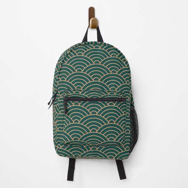 Item preview, Seigaiha waves pattern - teal green color designed and sold by BattaAnastasia.