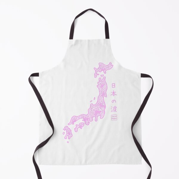 Item preview, Hand Drawn Map of Japan 'Waves of Japan' designed and sold by FuyuTiger.