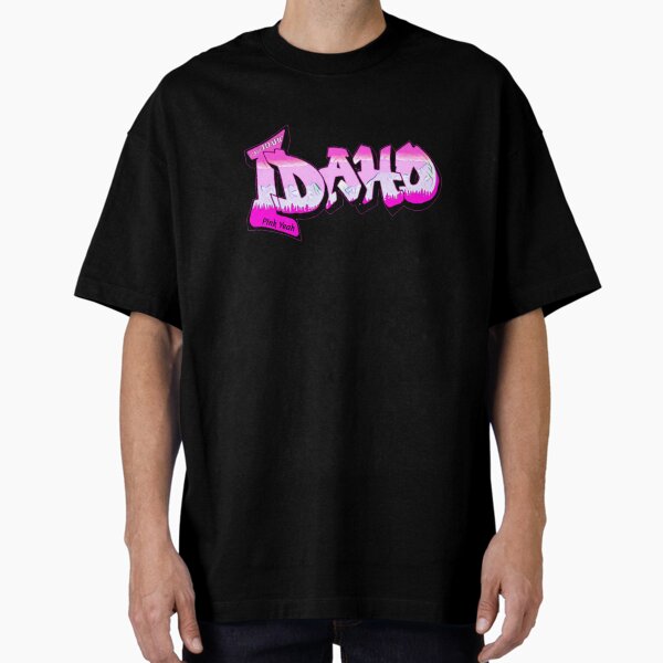 Vista previa del artículo con la obra «Graffiti rosa de matrícula de Idaho», diseñado y vendido por Pink  Yeah.