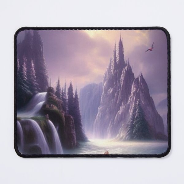 Item preview, Stunning mountain watercolour art design. Mountain watercolour. Mountain oil painting. designed and sold by Doggymadness.