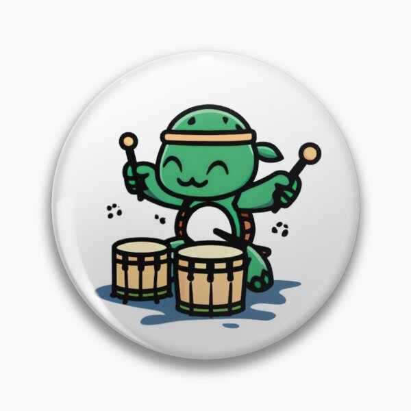 Item preview, Turtle Playing Drums designed and sold by Leonardo Palumbo.