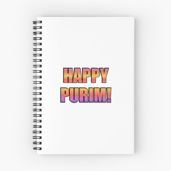 Item preview, HAPPY PURIM Jewish holiday colorful typography designed and sold by Inspirationmotivation.