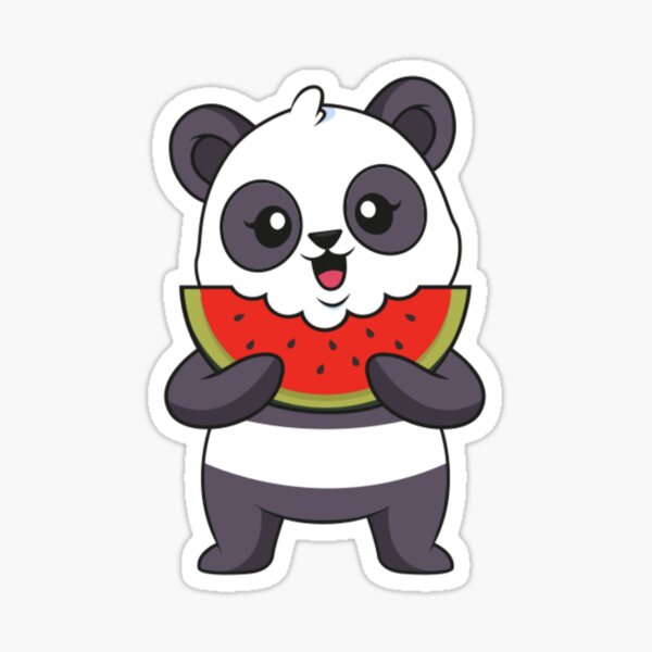 Cute Panda Eating Watermelon Graphic by neves.graphic777 · Creative Fabrica