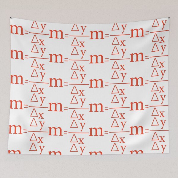 Item preview, delta y over delta x. slope of a line math poster  designed and sold by KARTICK DUTTA.