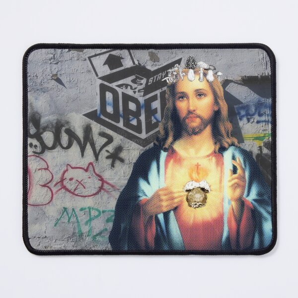 Item preview, Sacred Majesty: Jesus with Crown of Mushrooms designed and sold by lg whittaker.