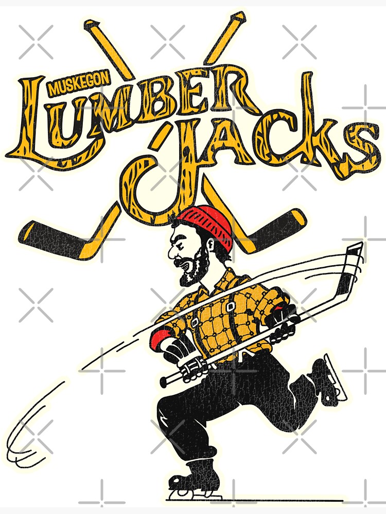 Defunct Muskegon Lumberjacks Hockey Team Magnet for Sale by
