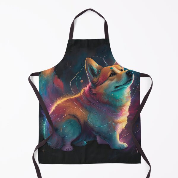 Item preview, Celestial corgi colorful digital art designed and sold by Ruletattoo.