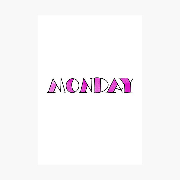 Item preview, Monday - Magenta designed and sold by egehl.