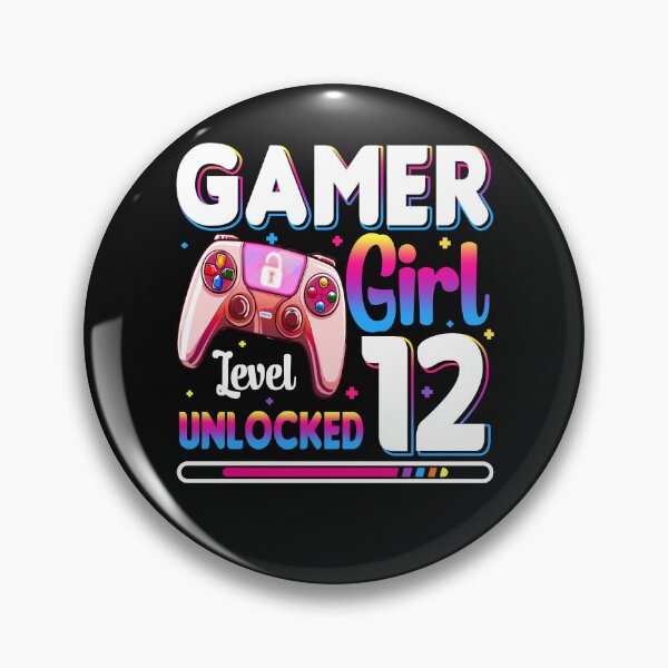 Item preview, Gamer Girl Level 12 Unlocked Video Game 12th Birthday designed and sold by wiltzhirth.