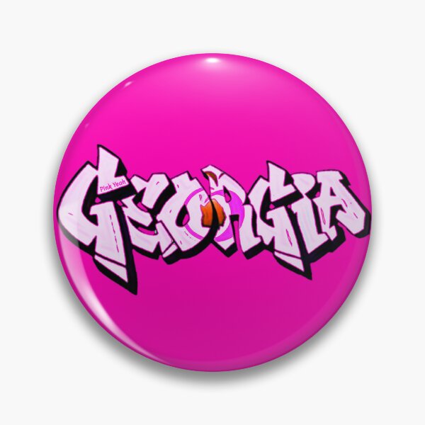 Item preview, Pink Georgia License Plate Graffiti  designed and sold by Pink  Yeah.