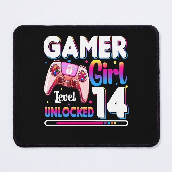 Item preview, Gamer Girl Level 14 Unlocked Video Game 14th Birthday designed and sold by wiltzhirth.