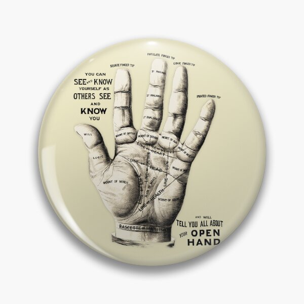 Item preview, hand palm reading vintage illustration designed and sold by FLIP-original.