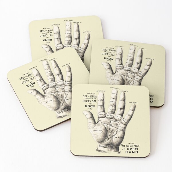 Item preview, hand palm reading vintage illustration designed and sold by FLIP-original.