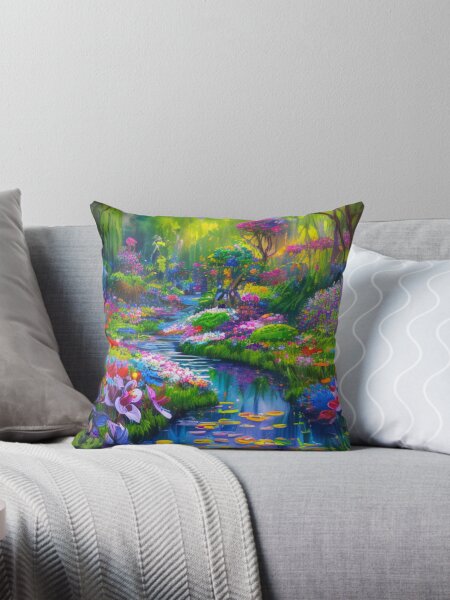 Item preview, Muted Magic of the Fairy Garden - A Soothing Fairy Garden in Watercolor designed and sold by WBP Mart.