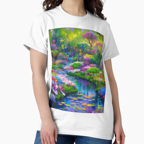 Item preview, Muted Magic of the Fairy Garden - A Soothing Fairy Garden in Watercolor designed and sold by WBP Mart.