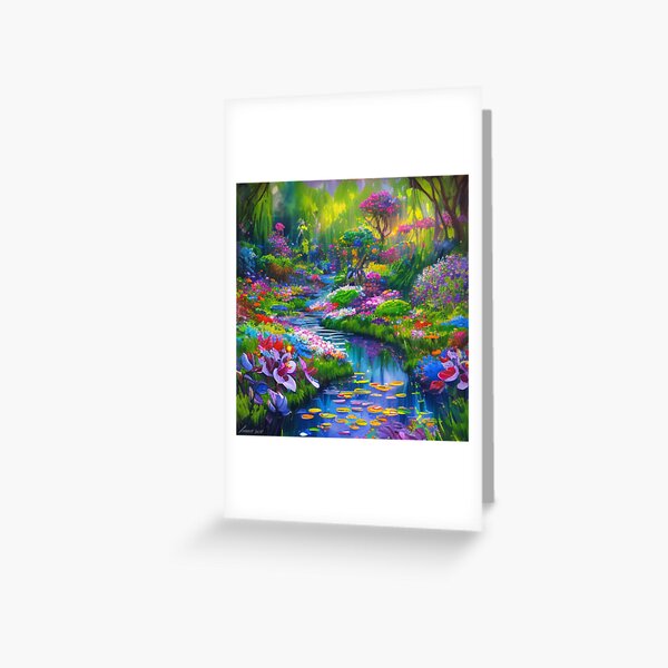 Item preview, Muted Magic of the Fairy Garden - A Soothing Fairy Garden in Watercolor designed and sold by WBP Mart.