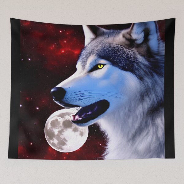 Item preview, Wolf bei Nacht designed and sold by Kiraslife.