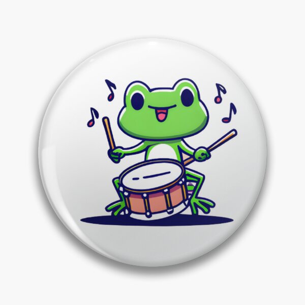 Item preview, Frog Playing Drums designed and sold by Leonardo Palumbo.