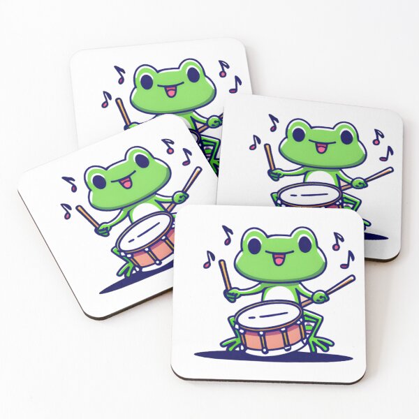 Item preview, Frog Playing Drums designed and sold by Leonardo Palumbo.