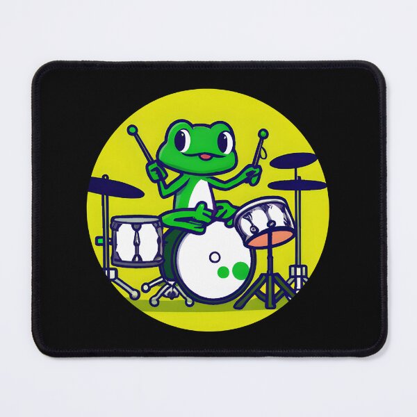 Item preview, Frog Playing Drums designed and sold by Leonardo Palumbo.