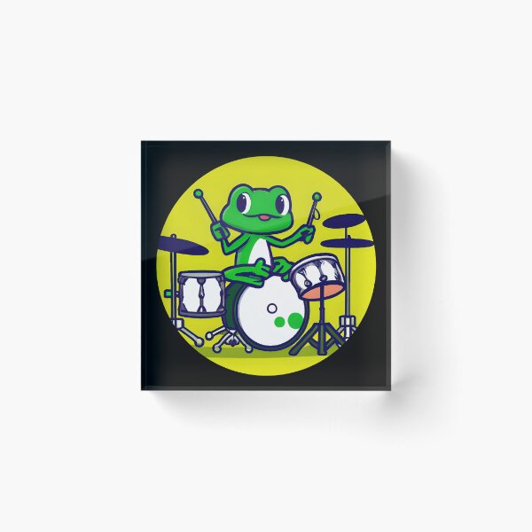 Item preview, Frog Playing Drums designed and sold by Leonardo Palumbo.